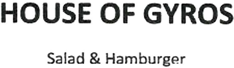 House of Gyros Salad & Hamburger